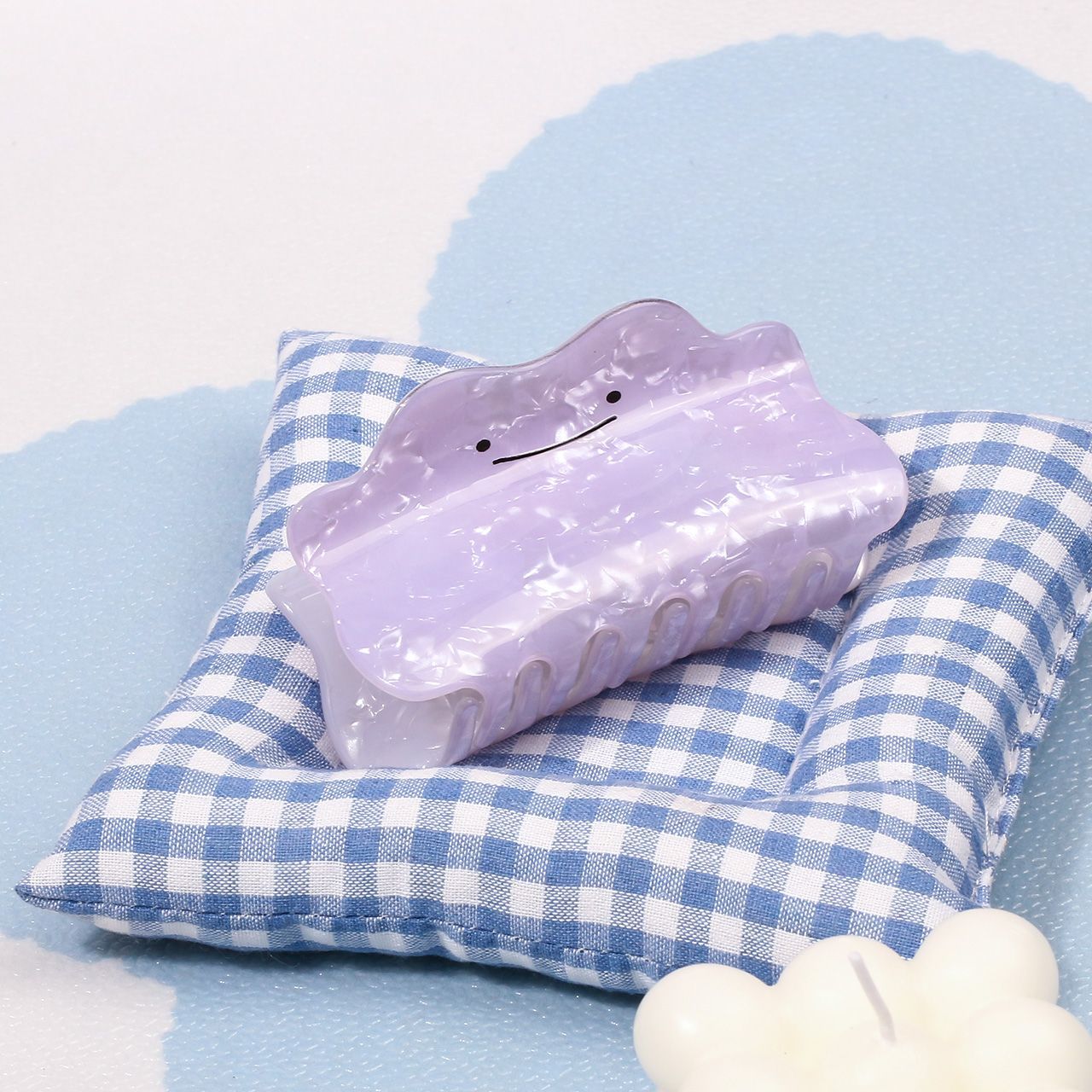 Cosplay Prop Diy - Fermaglio per capelli Pokémon Ditto viola,