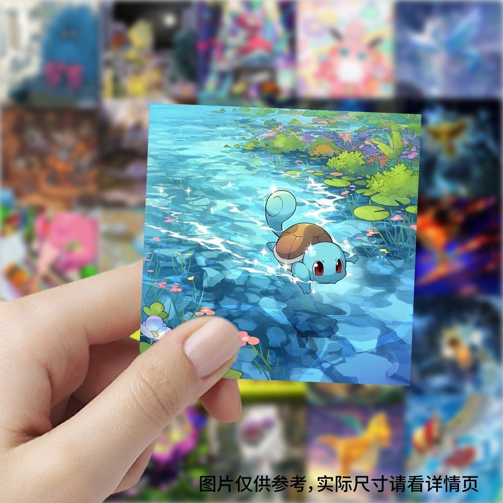 Cosplay Prop Diy - 177 adesivi quadrati con carte Pokémon,
