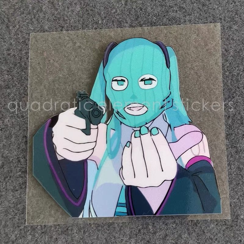 Cosplay Prop Diy - Adesivo per Moto Miku Impermeabile, Decorazione